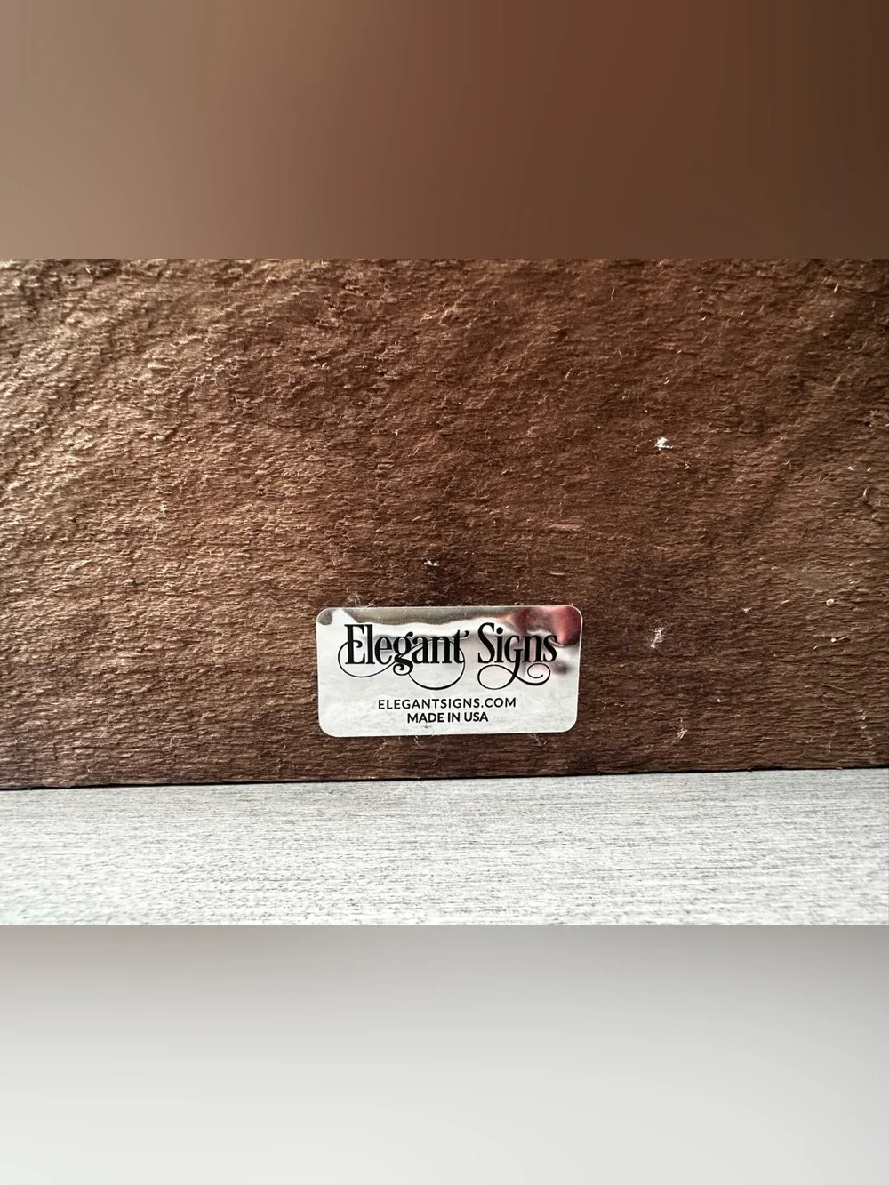 Wooden Rustic Farmhouse But First Coffee Stained Hanging Shelf Kitchen Sign